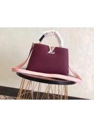 Louis vuitton original taurillon leather Capucines BB M94517 bordeaux JH00503vb27