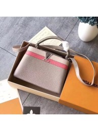 Louis vuitton original taurillon leather Capucines BB M94517 gray JH00496Ph61
