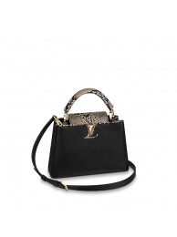 Louis Vuitton Original Taurillon leather CAPUCINES BB M95509 black JH00732lu18