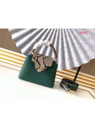 Louis Vuitton Original Taurillon leather CAPUCINES BB M95509 green JH00728dA83
