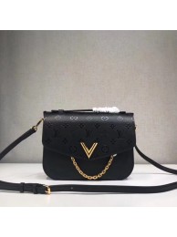 Louis Vuitton original VERY MESSENGER leather M53382 black JH01802Pe30