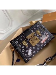 Louis Vuitton PETITE MALLE MM M53134 black JH01500Je99