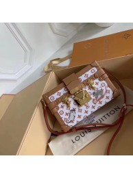 Louis Vuitton PETITE MALLE MM M53134 white JH01498fN93