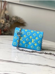 Louis Vuitton POCHETTE COUSSIN M80744 Mint Green & Yellow JH00103de78