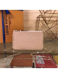 Louis Vuitton POCHETTE DOUBLE ZIP M63919 Beige Dore JH01341qT25