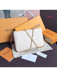 Louis Vuitton POCHETTE DOUBLE ZIP M63919 white JH01238oN21
