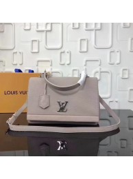 Louis vuitton soft original calf leather LOCKME BB Bag M50250 grey JH00274Ac56