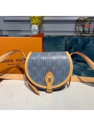 Louis Vuitton Tambourin M55460 Original Leather Blue Monogram Pop Print JH00886SL88