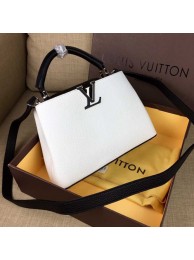 Louis Vuitton Taurillon Leather Capucines BB M90938 White JH00908zp53