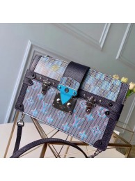 Louis Vuitton Trunk Clutch Original Leather Bag M55456 Blue JH00804DV39
