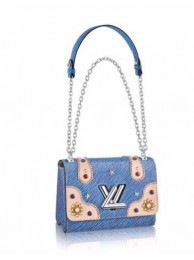 louis vuitton TWIST Original leather Shoulder Bag 50272 blue JH00636eq83