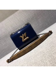 louis vuitton TWIST Original leather Shoulder Bag 50273 Dark blue JH00642jo45