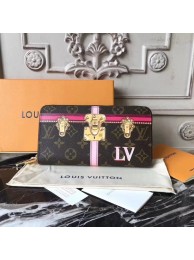Louis Vuitton Zippy Wallet Monogram Canvas M62616 rose JH00058gz34