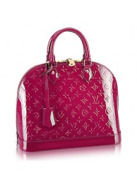 Luxury Imitation Louis Vuitton Monogram Vernis Alma MM M90098 Indian Rose JH00936Pn88