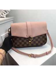 Luxury Imitation Louis Vuitton Original Damier Ebene Canvas WIGHT N44243 pink JH00346Pn88