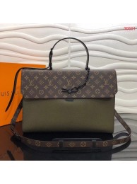 Luxury Louis vuitton ROBUSTO BRIEFCASE M30591 Khaki Green JH00299Zu29