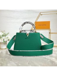 New Louis vuitton original taurillon leather Capucines BB M48865 green JH01034IR98