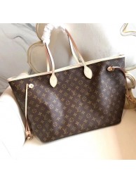 Replica 1:1 Louis Vuitton Monogram Canvas Original NEVERFULL GM M40990 red JH01999td34