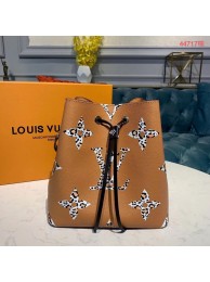 Replica 1:1 Louis Vuitton Original Leather Neonoe Bag M44717 Brown JH00784YC47
