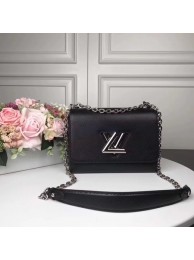 Replica 1:1 Louis Vuitton TWIST Original leather Shoulder Bag M50280 black JH00589td34