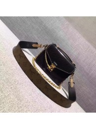 Replica 2017 louis vuitton original leather fashion show metis mini M54991 black JH00738wU61