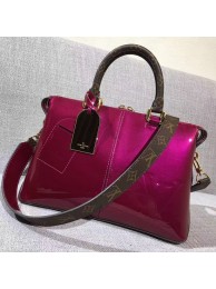 Replica 2017 louis vuitton tote miroir vernis original leahter M54640 rose red JH00800ap60