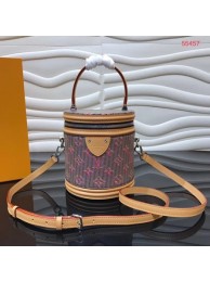 Replica Fashion Louis Vuitton Cannes Blue Monogram Pop Print Original Leather M55457 Pink JH00890Wi77