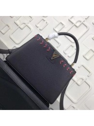 Replica Louis Vuitton capucines original Calf leather M42253 black JH00272tp14