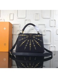 Replica Louis Vuitton CAPUCINES PM M94519 black JH01516vJ33