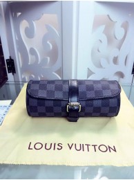 Replica Louis Vuitton Damier Graphite Canvas 3 Watch Case M47530 JH00920rH96