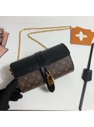 Replica Louis vuitton monogram canvas GLASSES CASE M43903 black JH01762pb70