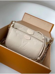Replica Louis Vuitton Monogram Empreinte Original Leather M44823 Cream JH00162eG43