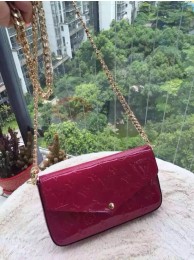 Replica Louis Vuitton Monogram Vernis Mini Bag 61293 Red JH01101jE50