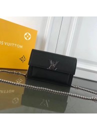 Replica Louis Vuitton MYLOCKME BB CHAIN LOUISE M63471 black JH01671dI37