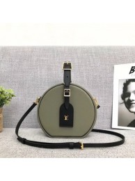 Replica louis vuitton original calfskin petite boite chapeau m43514 green&white JH00405sU34