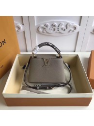 Replica Louis vuitton original CAPUCINES MINI N94047 grey JH01538Pn74