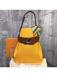 Replica Louis Vuitton original Epi leather TWIST BUCKET M52803 yellow JH01898GC56