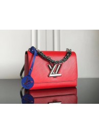Replica Louis vuitton original epi leather TWIST MM M52506 Coquelicot JH01620ap60