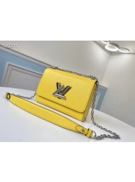 Replica Louis vuitton original epi leather TWIST MM M66119 yellow JH00582pb70