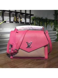 Replica louis vuitton original Leather MY LOCKME 54849 Plum with apricot JH00533oV69