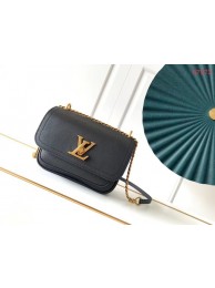 Replica Louis Vuitton Original Lockme chain small handbag M57067 black JH00381yi85