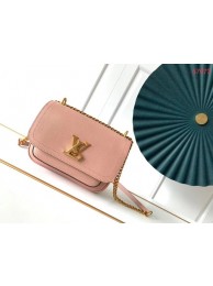 Replica Louis Vuitton Original Lockme chain small handbag M57067 pink JH00382TH29