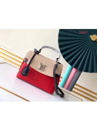 Replica Louis vuitton original LOCKME EVER BB M53937 Kabuki Red&Quartz White&Black JH00741jE50