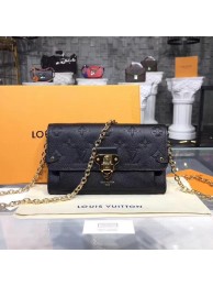 Replica Louis vuitton original mongram empreinte CHAIN WALLET M63399 Noir JH01631Qz32