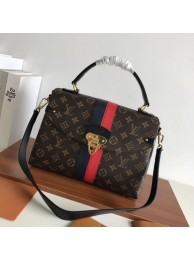 Replica Louis vuitton original monogram canvas ONE HANDLE 48998 red&black JH00059aG64