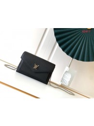 Replica Louis Vuitton Original MYLOCKME Chain Bag M63471 black JH00378wU61