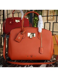 Replica Louis Vuitton Veau Nuage Leather Milla MM M51685 orange JH01420kq23