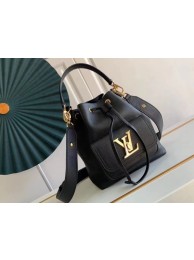 Replica Top Louis Vuitton LOCKME BUCKET M57687 black JH00168Zf62
