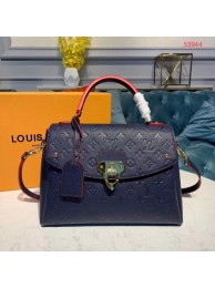 Top Louis Vuitton Georges MM Monogram Empreinte Original Leather M53944 Navy JH00891GK50
