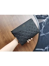 Top Louis Vuitton Original Monogram Empreinte Clutch bag MELANIE M68705 black JH00588xs20